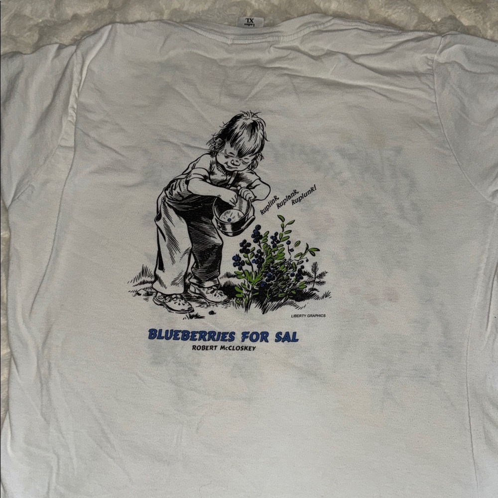 Floral Graphic White T-Shirt by  Liberty Organics
Made in USA - Picture 3 of 5